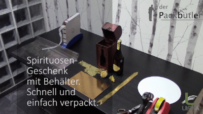 Video Spirituosen-Geschenk mit Behälter Video Spirituosen-Geschenk mit Behälter